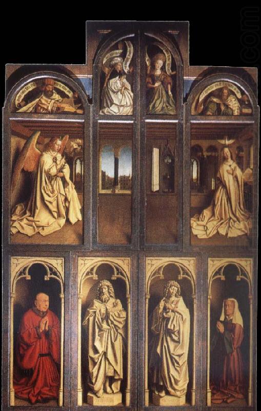 Jan Van Eyck The Ghent altar piece voltooid china oil painting image